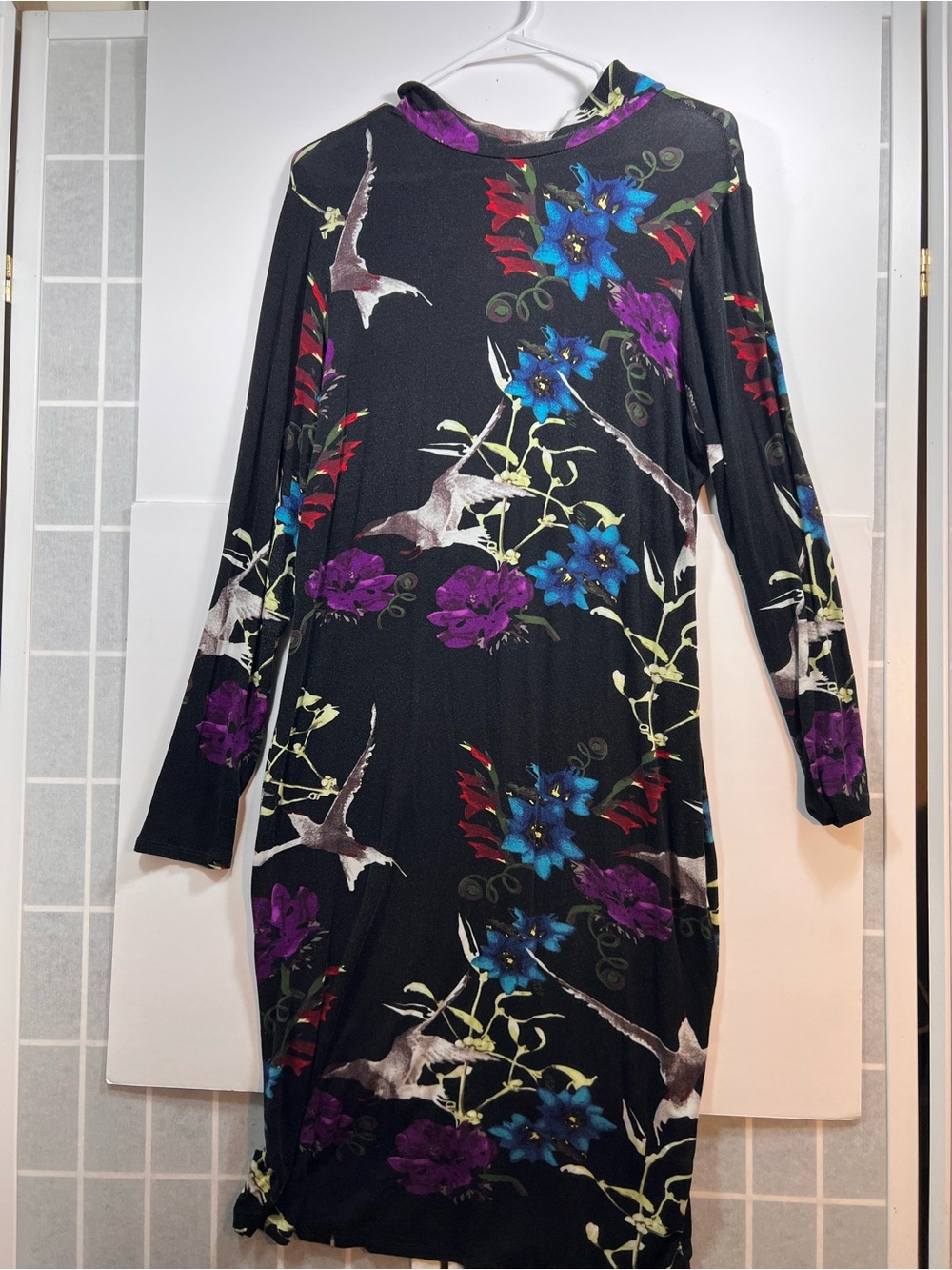 Venus Graphic Graffiti Long-Sleeve Bodycon Dress